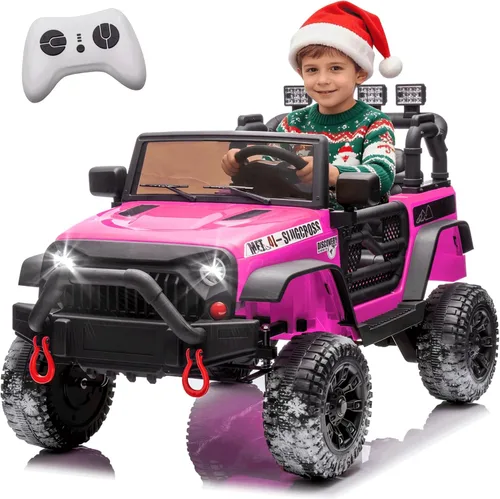 Miniatura 10 de Jeep para niños de 24V, juguetes con motor de 400W, con control remoto para padres, autos eléctricos para niños con suspensión de 4 ruedas, Negro