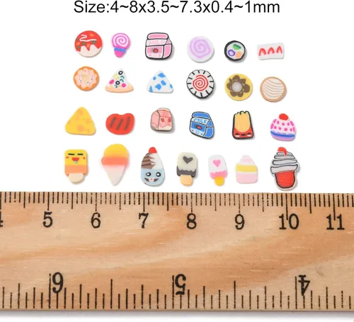 Miniatura 3 de Airssory 3000 cuentas hechas a mano de arcilla polimérica para alimentos, sin agujeros, para hacer joyas, manualidades