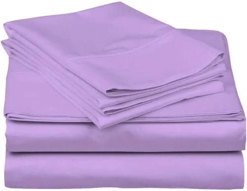 Miniatura 13 de Epic Cotton Juego de sábanas de 6 piezas, 100% algodón egipcio, de lujo, súper suave, bolsillos profundos de 12 pulgadas, tamaño King, 1000 hilos