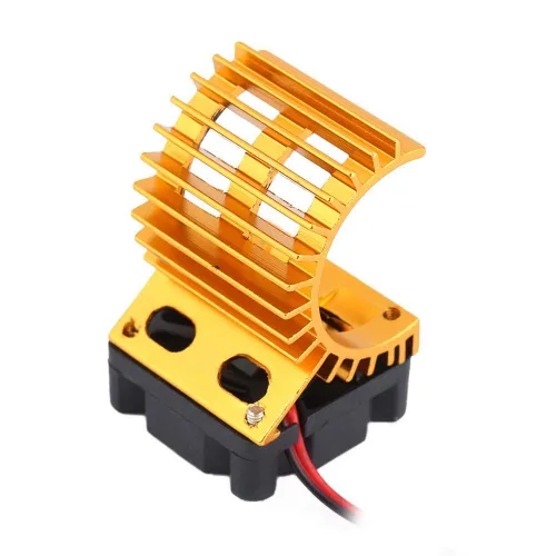 Miniatura 8 de Disipador de calor de motor RC, ventilador de refrigeración mejorado para autos RC eléctricos a escala 1/10, 380 390 motores, pieza de actualización