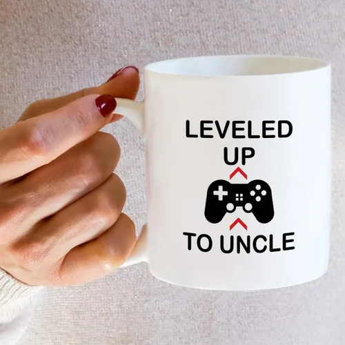 Miniatura 5 de Retreez Taza divertida – Leveled Up To Uncle Gamer - Tazas de café de cerámica de 11 onzas – Divertido, sarcasmo, sarcástico, inspirador, noticias