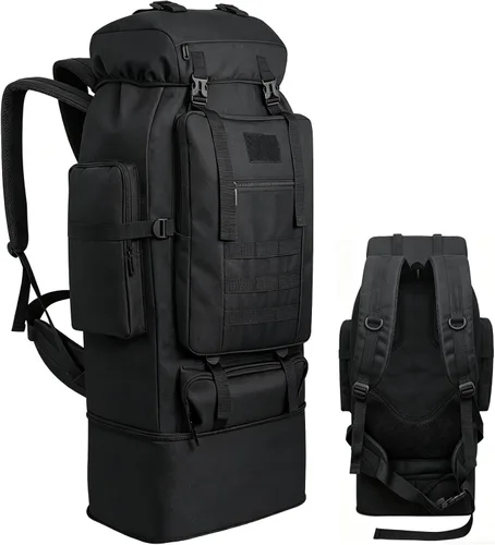 80L/100L senderismo mochila hombres camping mochila grande al aire libre viaje militar táctica Molle Trekking bolsa mujeres