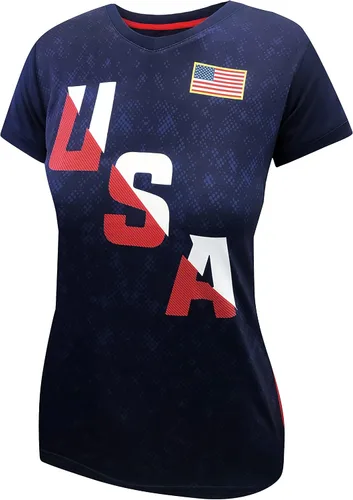 Miniatura 2 de Icon Sports USWNTPA Players Assn T-Shirt - Women’s Jersey Inspired Game Day Shirt Official Olympic Soccer Team Tee Top