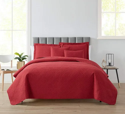 Miniatura 45 de Clara Clark Quilts Tamaño Twin - Juego de Cubrecama Colcha para Todas las Estaciones, Tejido Pinsonic Juego de Ropa de Cama Ligera - Juego