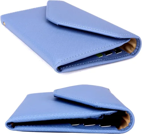 Miniatura 82 de Zoppen - Billetera de viaje con bloqueo RFID multiusos (Ver.4) Portatarjetas de pasaporte y vacunas, organizador de documentos de tres pliegues