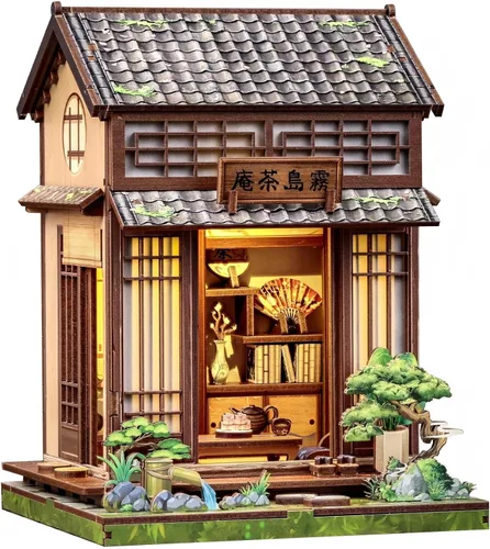 Miniatura 7 de Kit de rincón de libros Fsolis, kit de manualidades para casa de muñecas en miniatura para adultos, decoración para estantería, cumpleaños