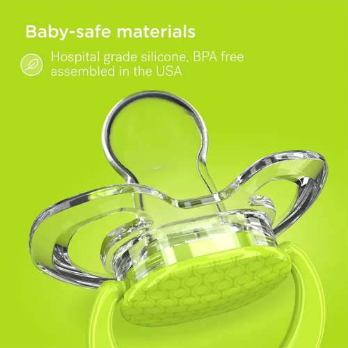 Miniatura 6 de Smilo Chupete para bebé con diseño ortodóntico para un desarrollo dental saludable, etapa 3 para bebés de 9 meses en adelante, paquete de 3 chupetes