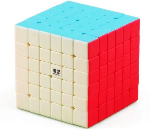 CuberSpeed Qiyi - Cubo de velocidad de cubo de 6 x 6 pulgadas, Qifan S2, 6 x 6, sin calcomanías, brillante cubo mágico de 6 x 6 x 6 pulgadas, cubo