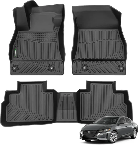 Miniatura 83 de ANBINGO - Tapetes para el piso para automóvil, impermeables, aptos para todo tipo de clima, resistentes, protectores de piso de TPE, para filas