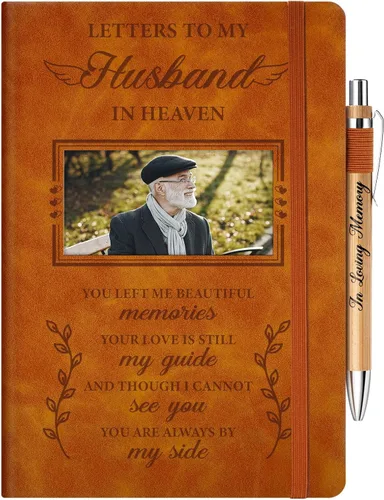 Miniatura 11 de Regalos conmemorativos para la pérdida de papá, diario de duelo con inserto de fotos, cartas a mi padre en el cielo, regalo de condolencia