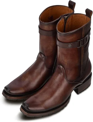 Miniatura 7 de Cuadra Botas urbanas para hombre en piel bovina con cremallera marrón