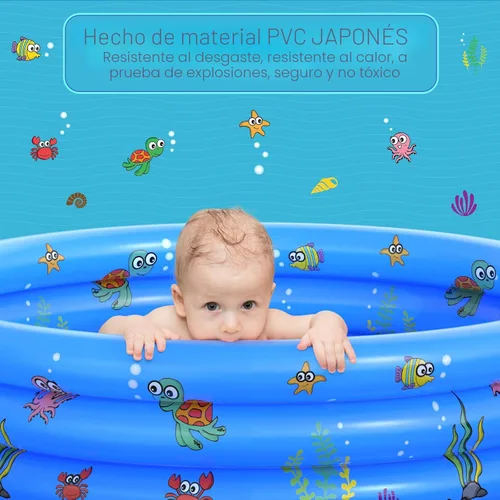 Miniatura 3 de VIVI MAO - Piscina inflable redonda para jardín, piscina portátil para niños, piscina infantil para chapotear, piscina de uso en interiores y Azul