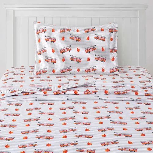 Miniatura 5 de Colección de sábanas para niños 1500 Supreme - Divertido, colorido y cómodo juego de sábanas para niños y niñas, sábanas para camas Twin XL, camión