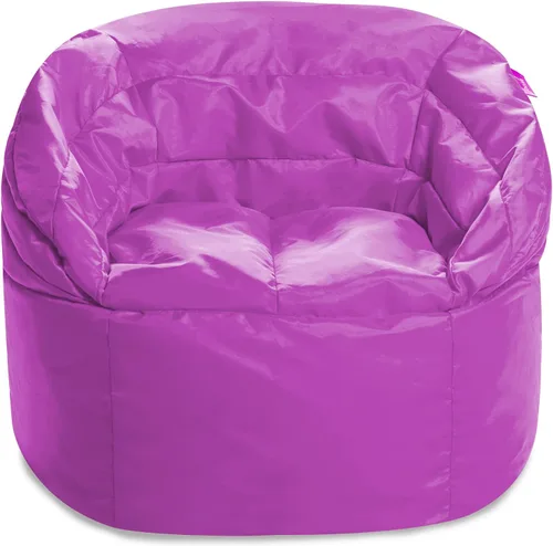 Miniatura 179 de Posh Beanbags - Sillón puff grande, 38 pulgadas, color azul rey sólido Nylon suave - Azul real