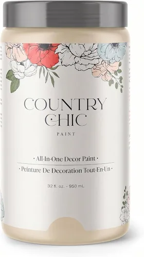 Country Chic Pintura todo en uno de tiza para muebles, gabinetes, decoración del hogar, respetuosa con el medio ambiente, acabado mate, imprimación