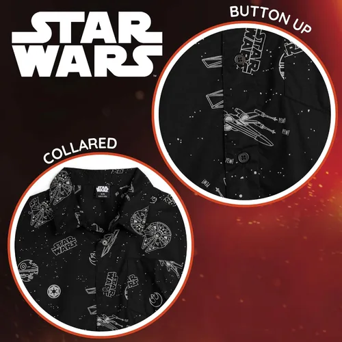 Miniatura 3 de STAR WARS Camisa de vestir de manga corta con botones