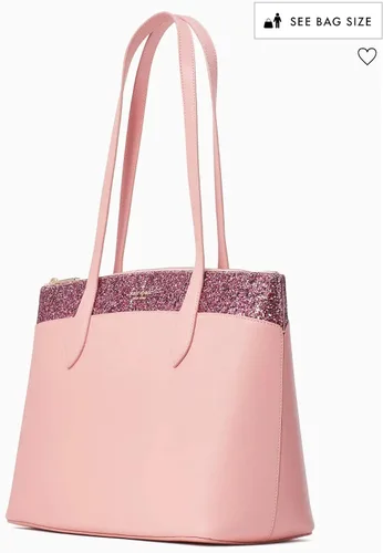 Miniatura 3 de Kate Spade Flash Glitter Tote Rosa, Rosado