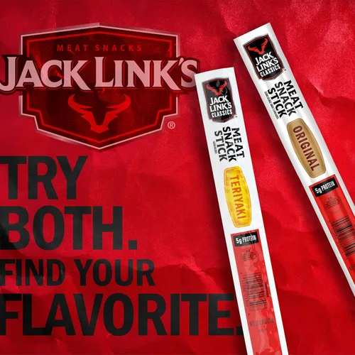 Miniatura 7 de Jack Link's Clásicos Palitos de Carne, Original - Colación de Proteína, Palitos de Carne con 5g de Proteína, Hechos con Carne de Res y Cerdo, Apto