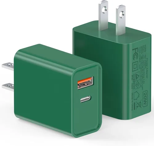 Miniatura 8 de Cargador de pared USB C de 20 W para iPhone 17/16/15/14/13/13 Mini/13 Pro Max/12/12 Pro/12 Pro Max Cube, paquete de 2 unidades de doble puerto