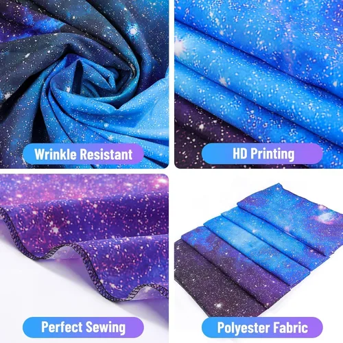 Miniatura 5 de Apdidl - Tapiz de galaxia para dormitorio, espacio estético, cielo nocturno estrellado azul, estrellas, universo, tapiz misterioso, nebulosa, fondo