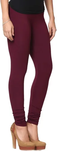 Miniatura 54 de ladyline Leggings Churidar elásticos de algodón para mujer Extra largos de longitud completa de cintura alta Talla regular y grande Pantalones