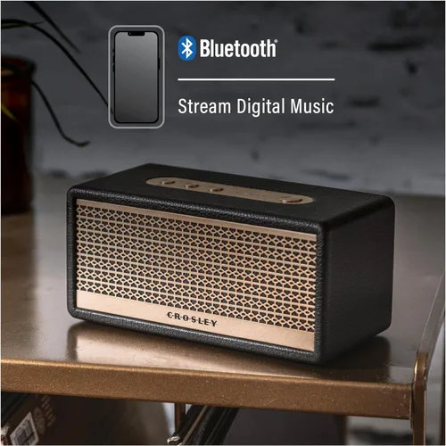 Miniatura 3 de Crosley CR3113A-BK Montero - Altavoz Bluetooth recargable portátil pequeño, color negro