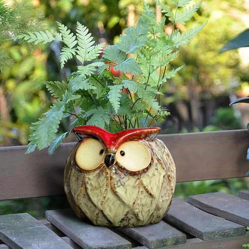 Miniatura 6 de Maceta en forma de búho para jardín de GeLive