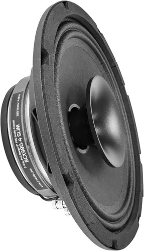 PRV AUDIO Altavoz de audio coaxial para automóvil de 8 pulgadas poco profundo 8CX380-4 Altavoz delgado con controlador de tweeter incorporado y