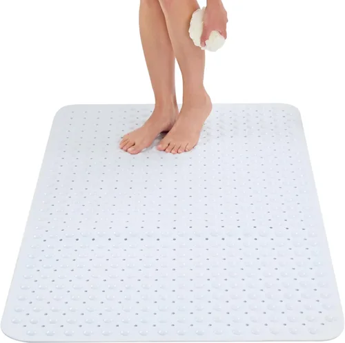 Miniatura 9 de ENKOSI Tapete de ducha extra grande antideslizante – 47 x 32 pulgadas – Tapete de ducha de baño XL – Tapetes de ducha grandes para suelos de ducha