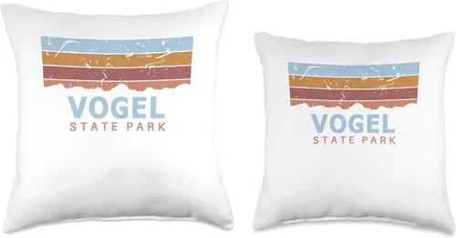 Miniatura 3 de Vogel State Park Stuff Vogel State Park Georgia Retro Cool Throw Pillow, 16 x 16, multicolor