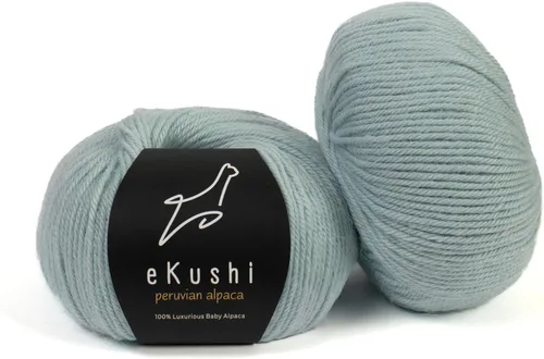 Miniatura 28 de 100% Hilo de Alpaca para Bebé para Tejer y Ganchillo - Juego de 3 Madejas de Hilo Premium DK - Ligero, Hipoalergénico y Térmico Hecho en Perú - N010