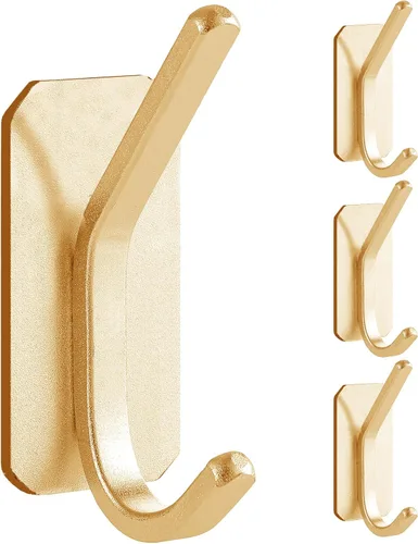 Miniatura 13 de Paoli Ganchos de pared adhesivos resistentes, 30 libras, carga máxima, ganchos impermeables para toallas de baño, abrigos, bolsas, sin taladros, sin