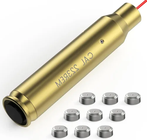Miniatura 11 de Feyachi Láser de avistamiento de calibre .223 0.219 in/0.354 in Red Dot Laser Boresighter para pistola pistola con interruptor de cola incluido Latón