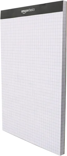Miniatura 6 de Amazon Basics Bloc de papel cuadriculado de cuatro rayas, paquete de 2, 8.5 x 11.75 pulgadas, 100 hojas/bloc, color blanco