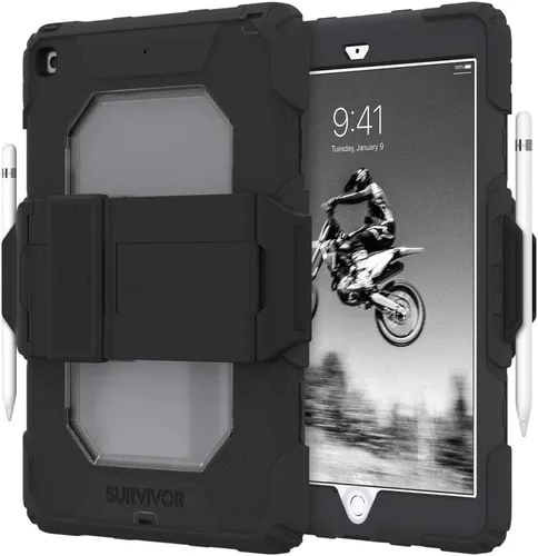 Miniatura 2 de Griffin Survivor All-Terrain para iPad (negro), GIPD016BLK, Apple iPad 10,2" (2020 y 2019)