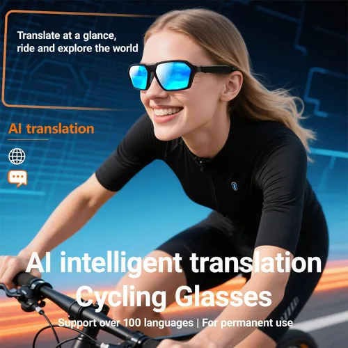Miniatura 4 de Gafas de sol inteligentes con audio Bluetooth con altavoces, protección UV400, lentes de bloqueo de luz azul para hombres y mujeres Qy-pro5