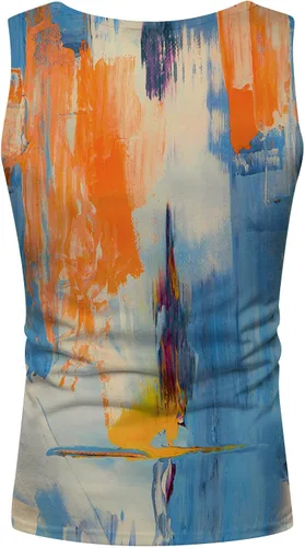 Miniatura 2 de EELHOE Gym Tank Tops For Men Slim-Fit Lightweight Fashionable Stretchy Athletic Sleeveless Shirt Stylish Summer Vest