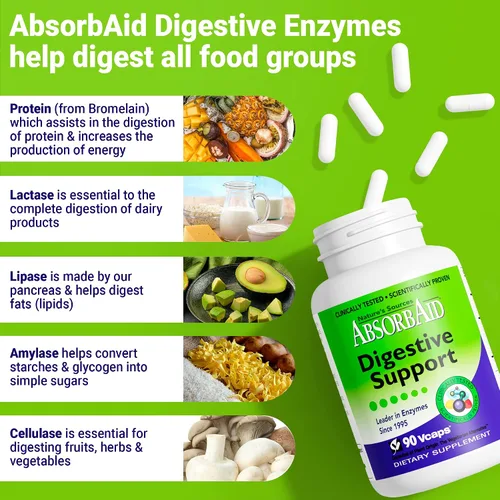 Miniatura 7 de Nature's Sources AbsorbAid - Soporte digestivo - 90 Vcaps