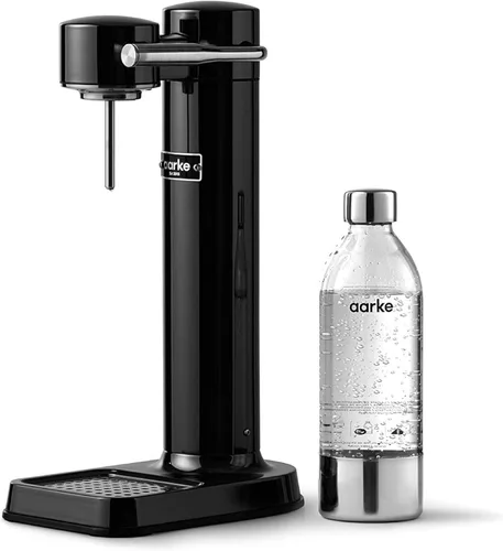 Miniatura 18 de Aarke Carbonator lll con cilindro de CO2, máquina de agua con gas y carbonatación, acero inoxidable con botella reutilizable PET sin BPA, volumen