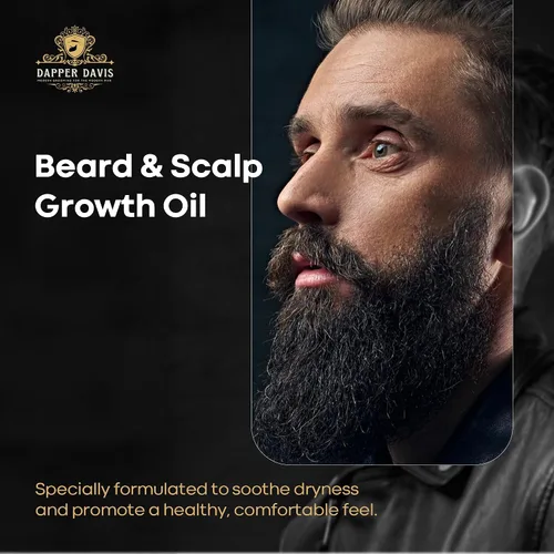 Miniatura 4 de Aceite para barba para hombres y cuidado del cuero cabelludo, mezcla de aceite de aguacate, jojoba y romero, acondicionador de barba para suavizar