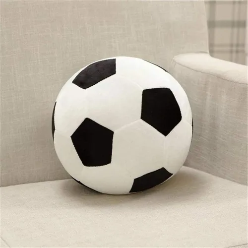 Miniatura 6 de AOQI Peluche esponjoso de pelota de fútbol, almohada de felpa suave y duradera, regalo de fútbol para niños, chicos y bebés