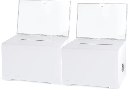 Miniatura 8 de Boleta de colección de donaciones, boletín y dibujo, votación o comentario, caja de sugerencias de oficina y recaudación de fondos, 6.25 x 4.75 x 4
