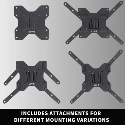 Miniatura 9 de VIVO Soporte grande para TV RV, VESA máximo 400 x 400, soporta hasta 44 libras, placa de pared de polímero de plástico para campamento, camión
