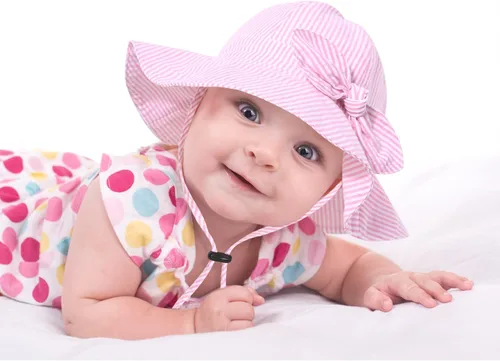 Miniatura 7 de Sombrero de sol para bebé niña con UPF 50+ sombrero de playa ajustable para exteriores con ala ancha