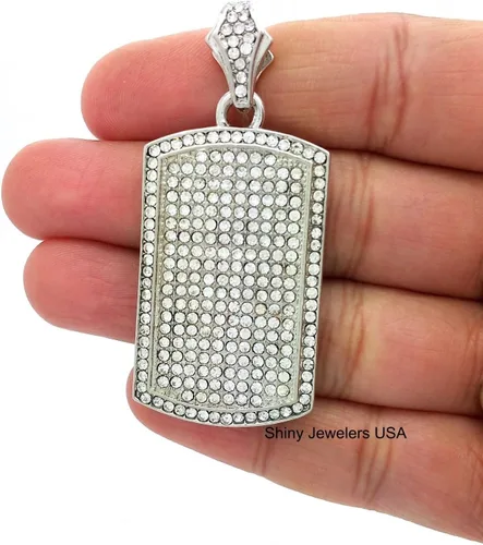 Miniatura 2 de Cadena con colgante de cadena para hombre, plata o oro