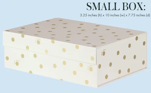 Miniatura 5 de kate spade new york Cajas de almacenamiento decorativas con tapas, paquete de 3 contenedores organizadores resistentes, incluye cajas anidables