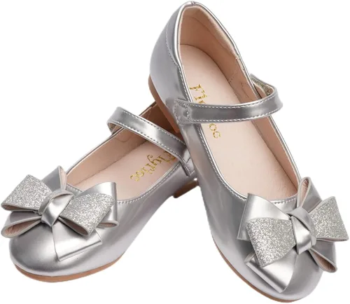 Miniatura 6 de Flyrioc Sandalias de tacón para niña pequeña, zapatos de vestir de ballet (niño pequeñoniño grande)