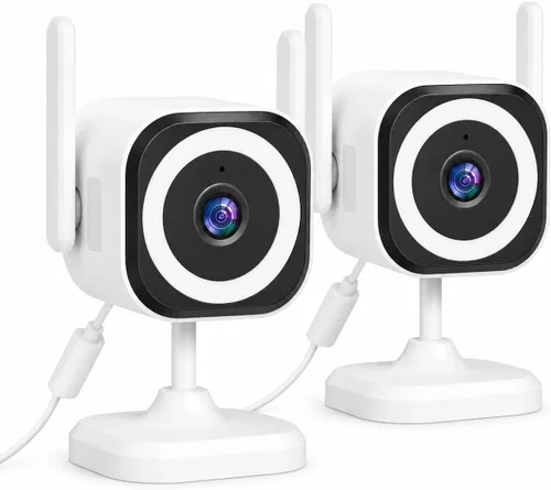 Cámara 5G para Exteriores/Interiores para Seguridad del Hogar, Cámaras 2K para Monitor de Bebés para Dormitorio/Ancianos/Perros/Seguridad de