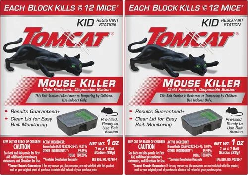 Miniatura 8 de Tomcat Mouse Killer - Estación desechable resistente a los niños, 1 estación de cebo prellenada lista para usar (paquete de 12)
