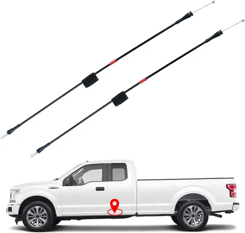 Miniatura 9 de Cable de pestillo de puerta trasera lado derecho Compatible con Ford E150 E250 E350 E450 E550 Econoline Van 1992-2014 Cable de liberación